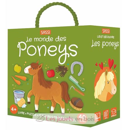 Book and Puzzle Ponies SJ-329898 Sassi Junior 1