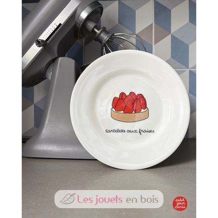 Children's plate with strawberry tartlet 20cm PJ-SB965T Petit Jour 2