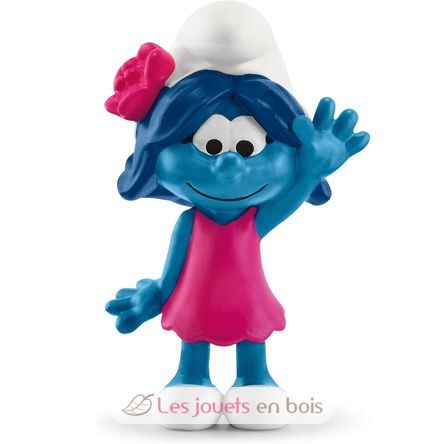 Smurfette figurine with a flower SC-20835 Schleich 1