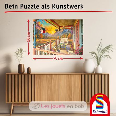 Puzzle Mountain Veranda 1000 pcs S-58893 Schmidt Spiele 5