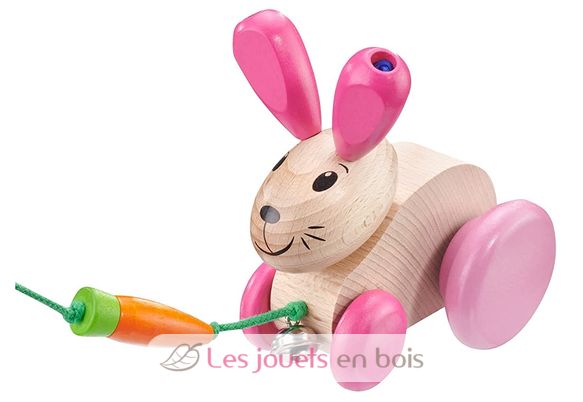 Hanna Hoppel pull along wooden bunny SE62931 Selecta 1