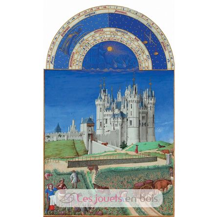 September of the Frères de Limbourg A1366-80 Puzzle Michele Wilson 4