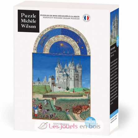 September of the Frères de Limbourg A1366-80 Puzzle Michele Wilson 1