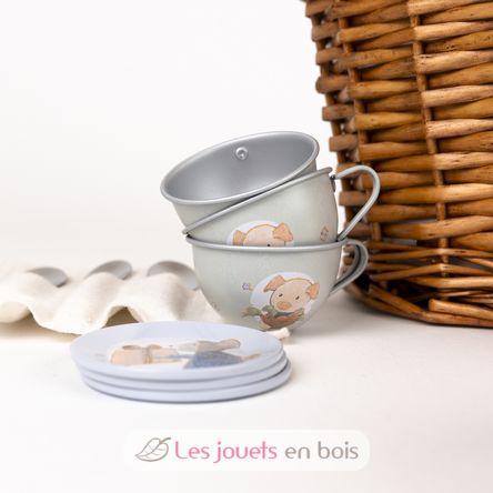 Tin tea set in a basket Friends EG540062 Egmont Toys 5
