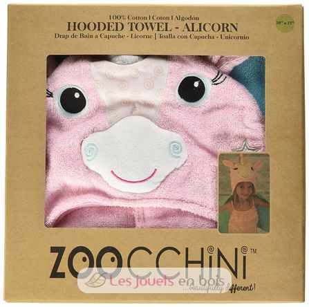 Kids Hooded towel Allie the alicorn ZOO-122-001-012 Zoocchini 4