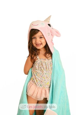 Kids Hooded towel Allie the alicorn ZOO-122-001-012 Zoocchini 1