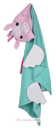 Kids Hooded towel Allie the alicorn ZOO-122-001-012 Zoocchini 2