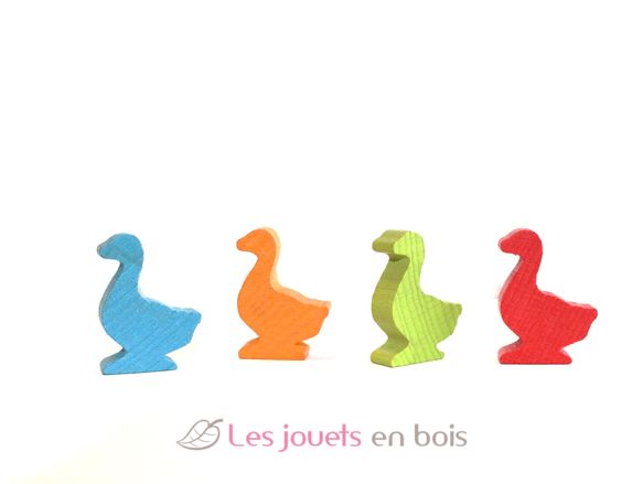 Set of 4 wooden geese JJ-98991 Jeujura 2