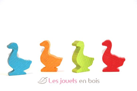 Set of 4 wooden geese JJ-98991 Jeujura 1