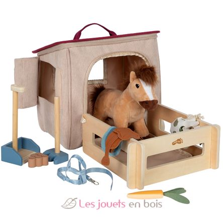 Horse with stall and accessories LE12731 Small Foot company 1