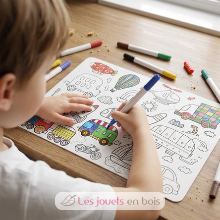 Coloring Placemat - Vehicles UL7143 Ulysse 2