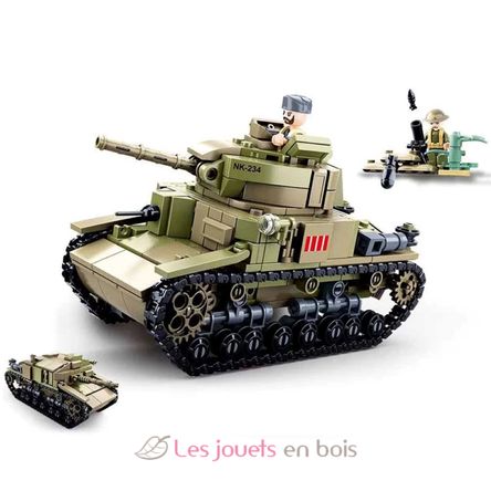 Army WWII - Medium Italian Tank 2in1 SL-M38-B0711 Sluban 2