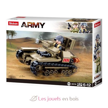 Army WWII - Small Italian Army Tank SL-M38-B0709 Sluban 3