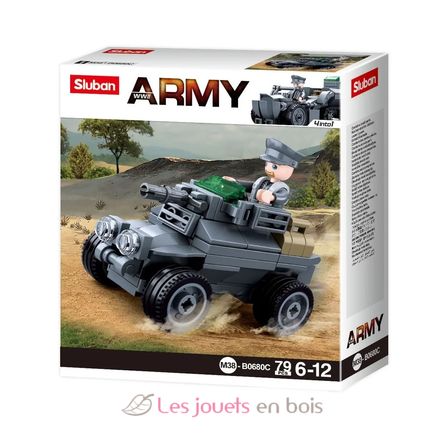 Army WWII - German armored vehicle SL-M38-B0680C Sluban 2