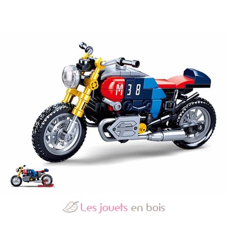 Model Bricks - Cafe Racer Motorcycle SL-M38-B0958 Sluban 2