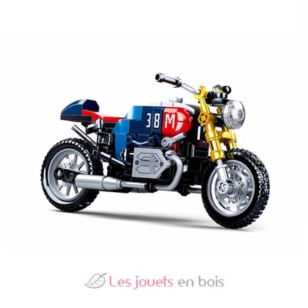 Model Bricks - Cafe Racer Motorcycle SL-M38-B0958 Sluban 3