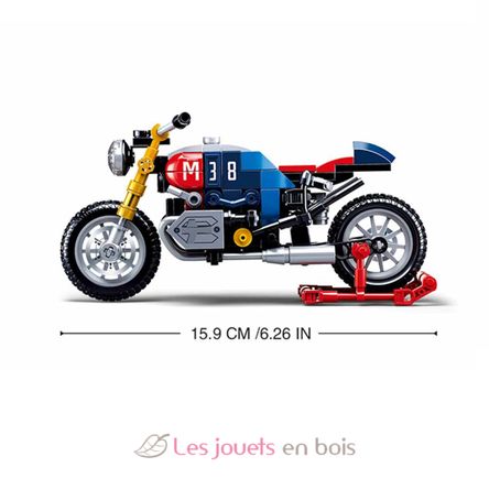 Model Bricks - Cafe Racer Motorcycle SL-M38-B0958 Sluban 5