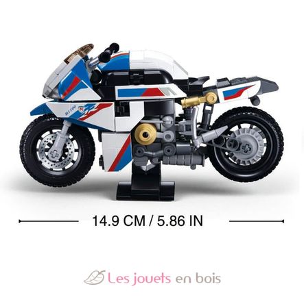 Model Bricks - Racing motorcycle SL-M38-B1129 Sluban 4
