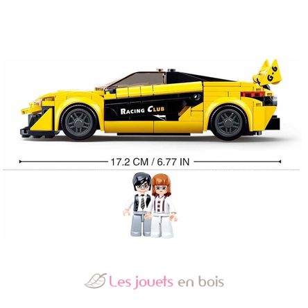 Model Bricks - English super car yellow SL-M38-B0956 Sluban 5