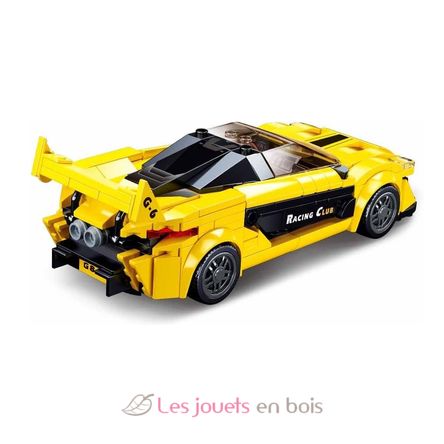 Model Bricks - English super car yellow SL-M38-B0956 Sluban 3