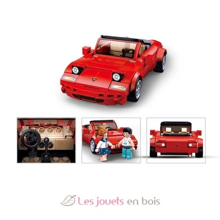 Model Bricks - MX5 Red sports Car SL-M38-B1128 Sluban 4