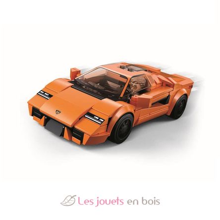 Model Bricks - Orange sports car SL-M38-B1127 Sluban 2