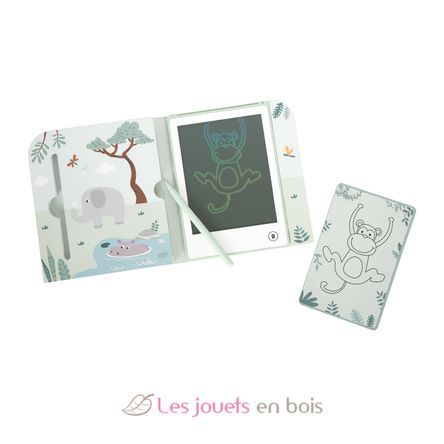 LCD colouring book with templates Safari LE12904 Small Foot company 4