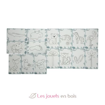 LCD colouring book with templates Safari LE12904 Small Foot company 8