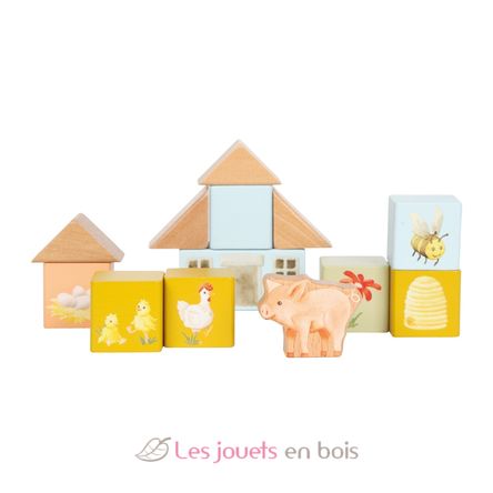 Wooden building blocks Farm LE12905 Small Foot company 3