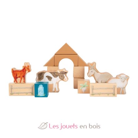 Wooden building blocks Farm LE12905 Small Foot company 4