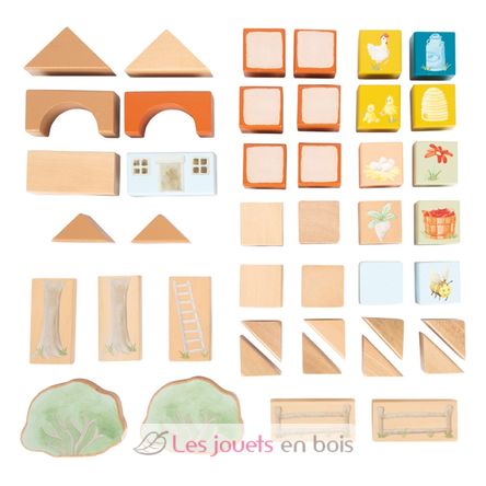 Wooden building blocks Farm LE12905 Small Foot company 7