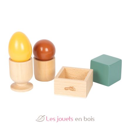 Montessori sorting game with ball, cube and egg LE12925 Small Foot company 1