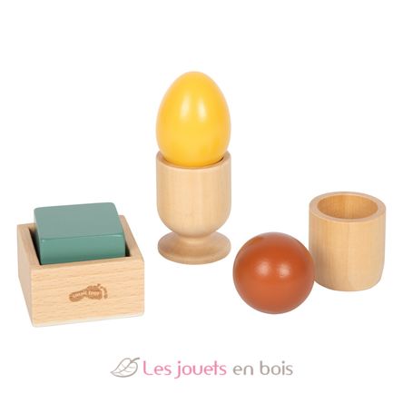 Montessori sorting game with ball, cube and egg LE12925 Small Foot company 2