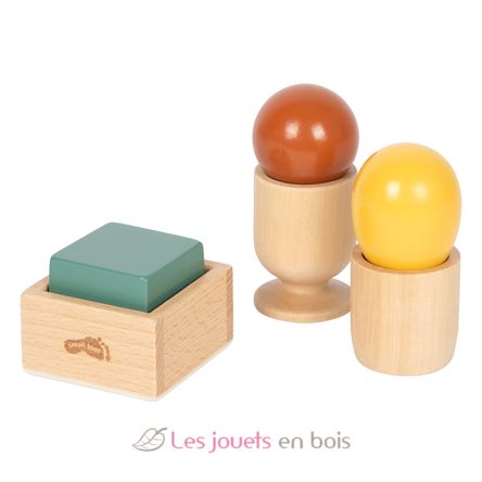 Montessori sorting game with ball, cube and egg LE12925 Small Foot company 8