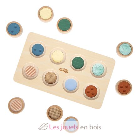 Montessori texture matching game LE12931 Small Foot company 2