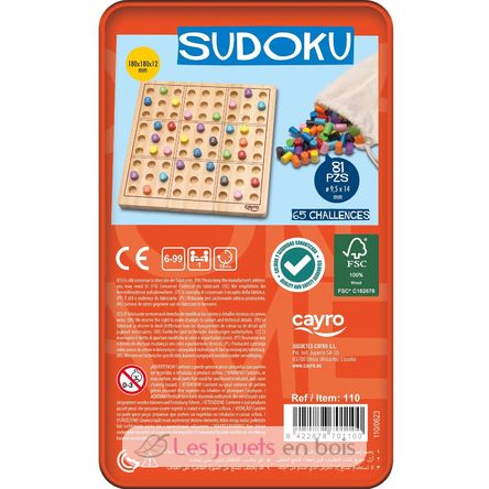 Sudoku in a metal box CA110 Cayro 5