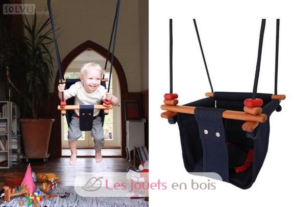 Baby and Toddler Swing Midnight Blue SS-MB-B-EUR Solvej Swings 4