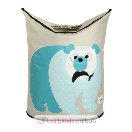 Polar bear laundry hamper EFK107-003-004 3 Sprouts 1