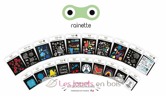 Stickers White Superhero RA-STI-HERB Rainette 3