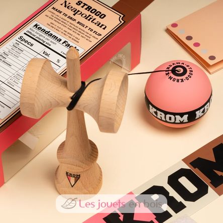 Krom Kendama Strogo Neapolitan Strawberry KROM-STR-STRAWB KROM Kendama 6