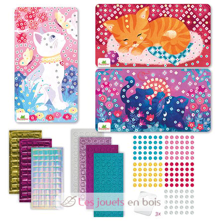 Mini mosaics Cats SYCRE7075 Sycomore 2