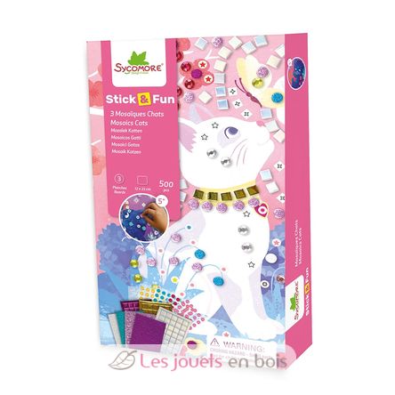 Mini mosaics Cats SYCRE7075 Sycomore 1