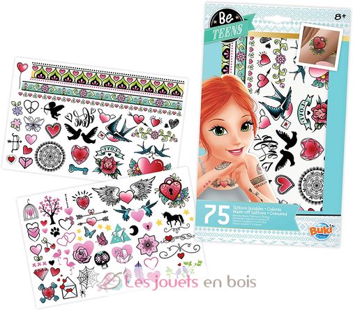 75 wash-off tattoos Colorful BUK-TA003 Buki France 1