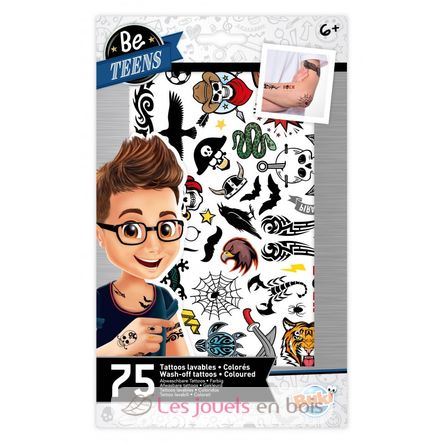 75 wash-off tattoos Rock BUK-TA006 Buki France 1