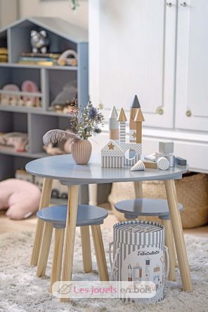 Table and 2 stools grey JAB-H13221 JaBaDaBaDo 3