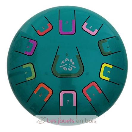 Tongue Drum 11 notes turquoise JCTMB08T Tambú 1