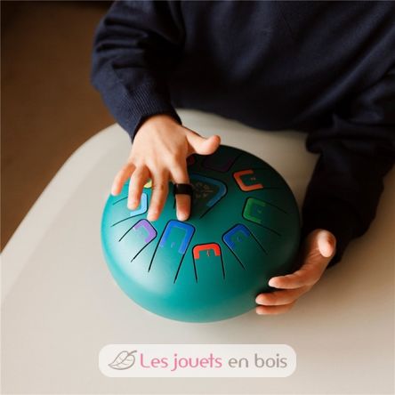 Tongue Drum 11 notes turquoise JCTMB08T Tambú 2