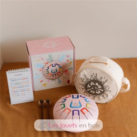 Tongue Drum 11 notes pink JCTMB08P Tambú 4