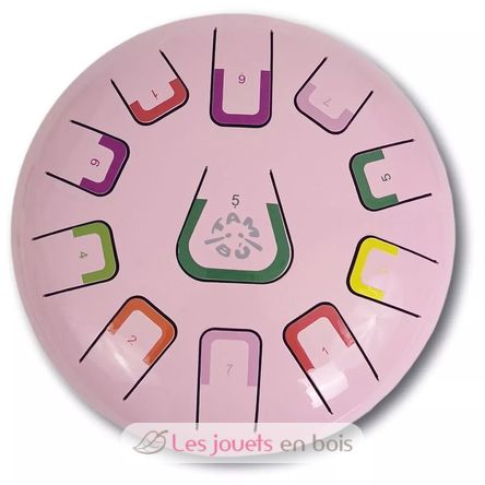 Tongue Drum 11 notes pink JCTMB08P Tambú 1