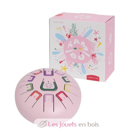 Tongue Drum 11 notes pink JCTMB08P Tambú 5